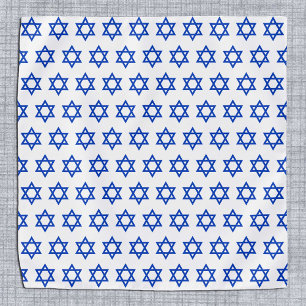 White Israel Bandana, Israel flag fashion Bandana