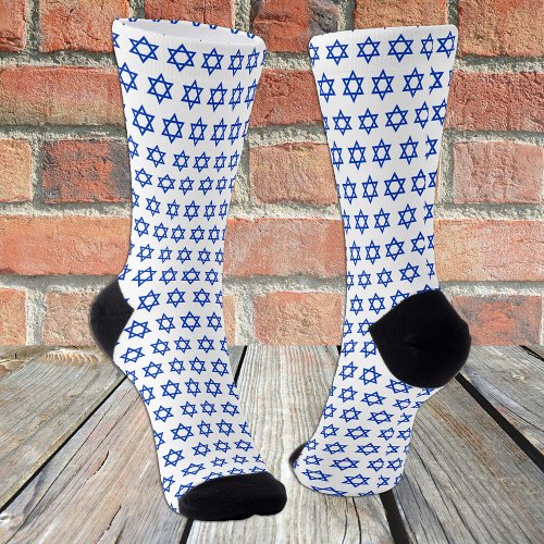 White Israel socks patriotic Israel flag fashion Socks