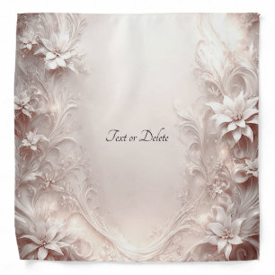 White Ivory Floral Bandana