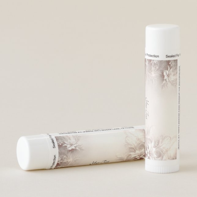 White Ivory Floral Lip Balm (Rotated Right)
