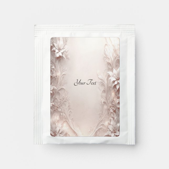 White Ivory Floral Tea Bag Drink Mix (Front)