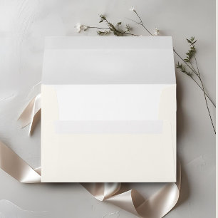 White & Ivory Wedding Envelope