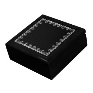 White Jabot Jewelry Box