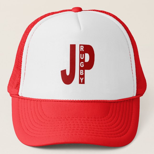 White JAPAN RUGBY Trucker cap (Front)