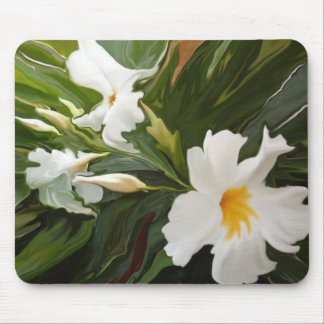 WHITE  JASMINE MOUSEPAD