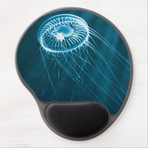 White Jellyfish Gel Mouse Pad