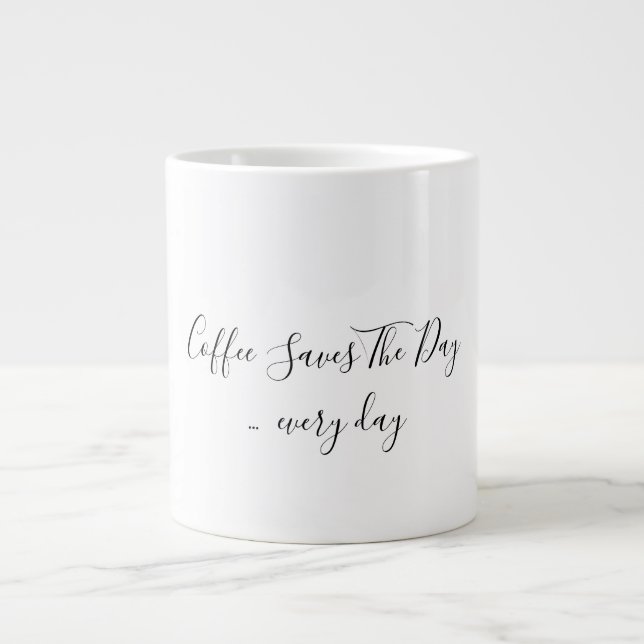 White Jumbo Mug (Front)