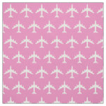 White KC-135 Refueling Jet Airplane on Pink Fabric