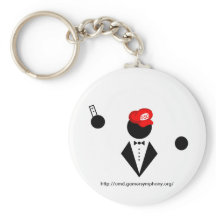 White Keychain