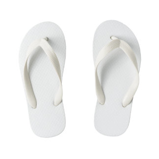 Plain White Flip Flops | Zazzle