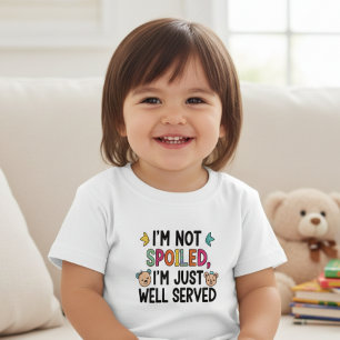 White Kids' T-Shirt with Colorful Funny Quote