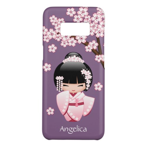 White Kimono Kokeshi Doll _ Cute Geisha Girl Case_Mate Samsung Galaxy S8 Case