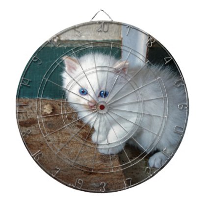 White Kitten Dartboard