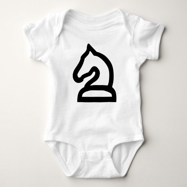 White Knight Baby Bodysuit (Front)