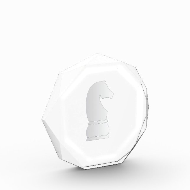 White knight chess piece award (Left)