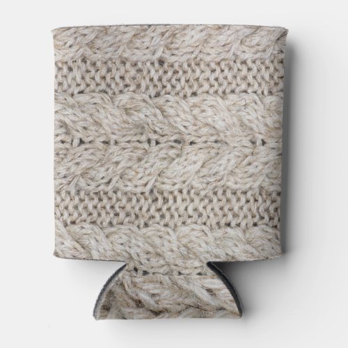 White knitting wool texture background can cooler