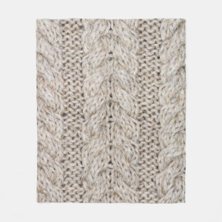 White knitting wool, texture background fleece blanket