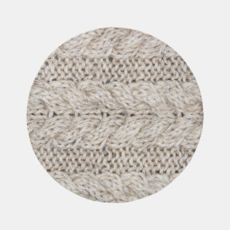 White knitting wool, texture background rug