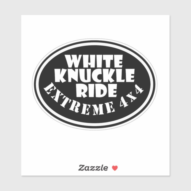 White Knuckle Ride, Extreme 4x4 Sticker (Sheet)