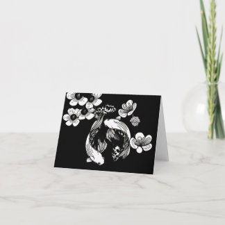 White Koi Card
