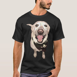 White Lab With Bandana T-Shirt
