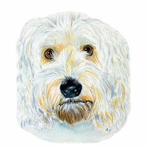 White Labradoodle Maggie Sculpture