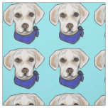 WHITE LABRADOR RETRIEVER FABRIC