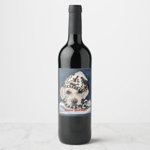WHITE LABRADOR RETRIEVER     WINE LABEL