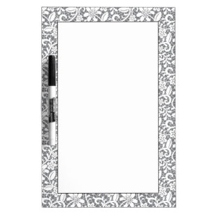 White Lace 1 Dry Erase Board