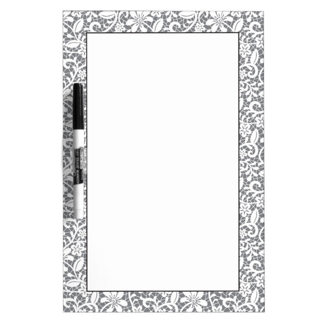 White Lace 1 Dry Erase Board (Front)