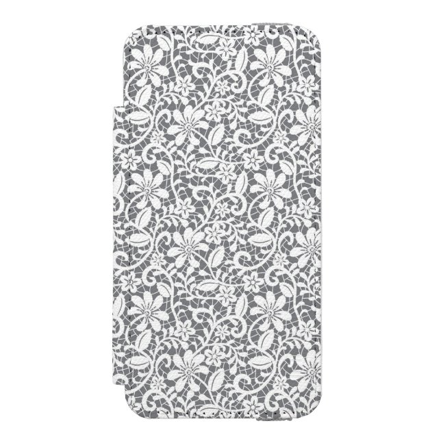 White Lace 1 Incipio iPhone Wallet Case (Folio Front)