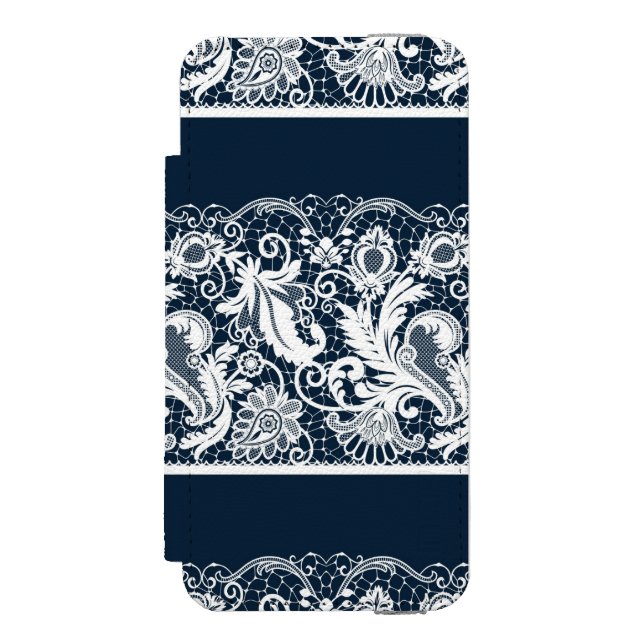White lace 2 incipio iPhone wallet case (Folio Front)