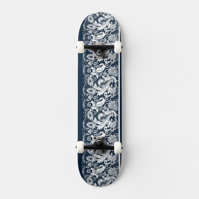 White lace 2 skateboard (Front)
