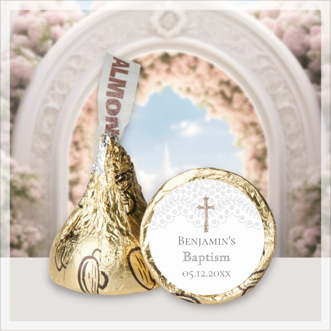 White Lace Baptism Hershey®'s Kisses® (Creator Uploaded)