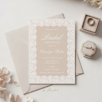 White Lace Bridal Shower
