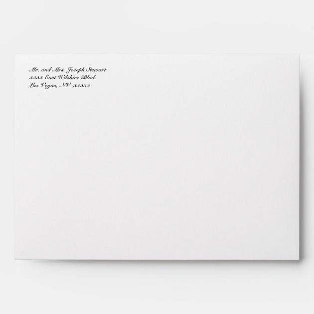 White Lace & Burlap Rustic Wedding Invite Envelope