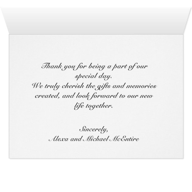 White Lace & Burlap Rustic Wedding Thank You Card
