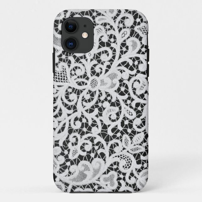 White Lace Case-Mate iPhone Case (Back)