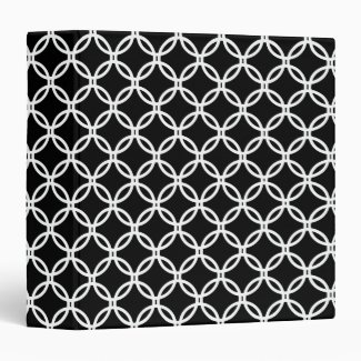 White Lace Circle Binder