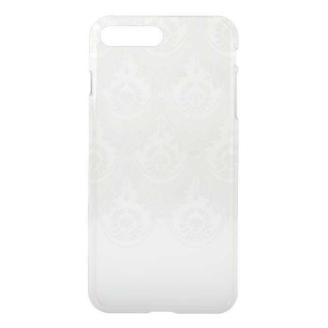 White Lace Clear iPhone 7 Plus Case (Back)