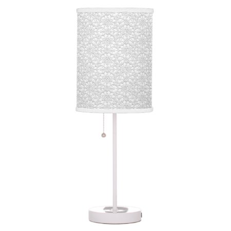 White Lace Effect Table Lamp Only, Please See Note