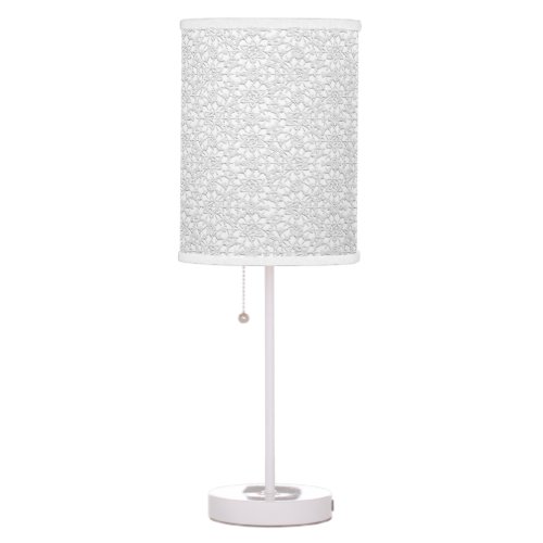 White Lace Effect Table Lamp only please see note