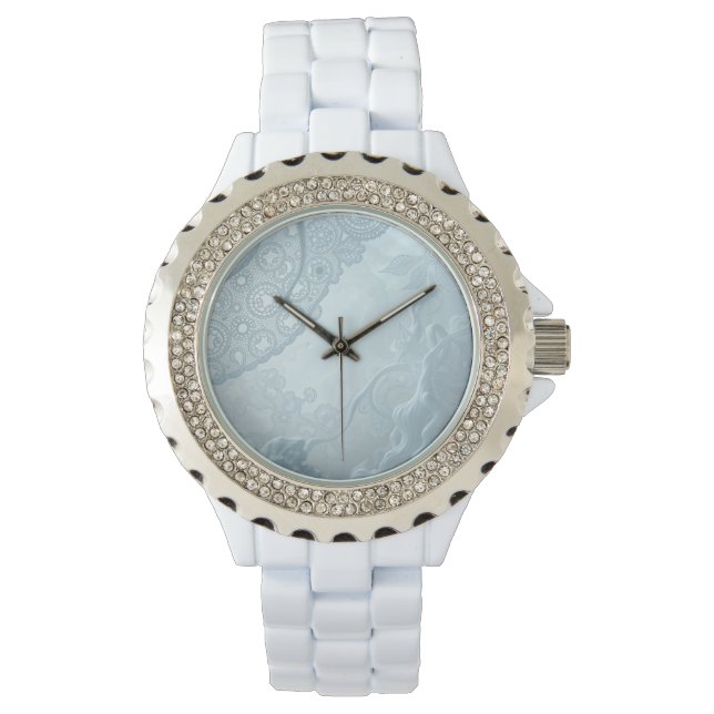 White Lace Fantasy Wrist Watch (Front)