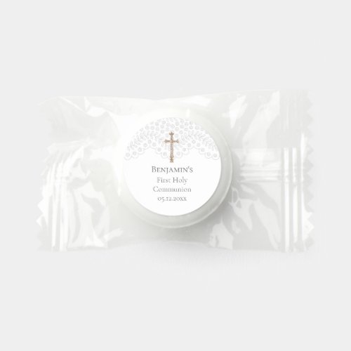 White Lace  First Holy Communion Life Saver Mints