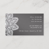 White Lace Hair and Beauty Salon Loyalty Card (Back)