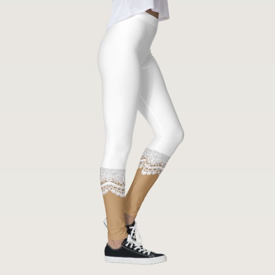White Lace Leggings