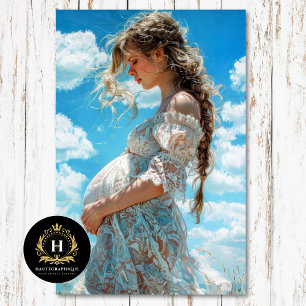 White Lace Maternity Bridal Shower Découpage Tissue Paper