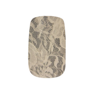 White Lace Minx Nail Wraps