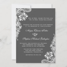 White lace on any background color