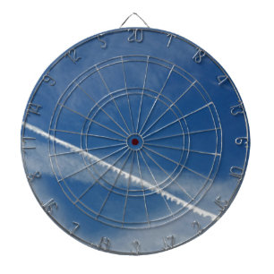 white lace on the sky dartboard with darts